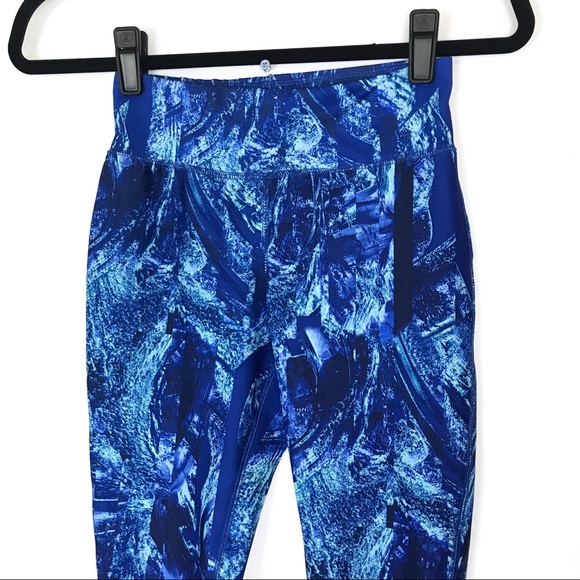 Watercolor Mossimo Workout Leggings Sz XS - Picture 7 of 8